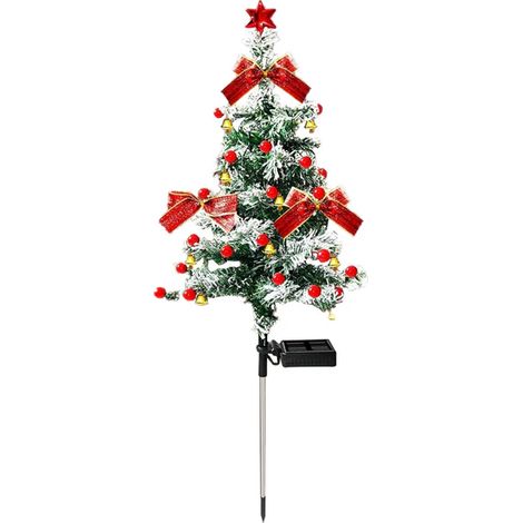 Décorations de Noël solaires extérieur, guirlande lumineuse de jardin à piquet, 12 modes, étanche IP65, pour sapin et terrasse (1/2)