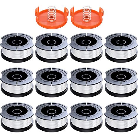 Kit B12+2+2 BLACK+DECKER AF-100-3ZP Bobine de rechange Tête de coupe à gazon en nylon Fil de coupe (1/5)