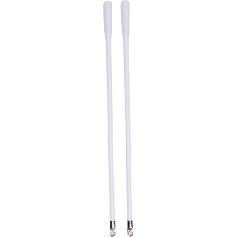 Aveugle 2 pièces, pièces de Rechange Verticales avec Crochet et poignée, d'inclinaison Aveugle Transparente, ouvre-Store, Tige d'inclinaison de bâton Aveugle de fenêtre Longue (43.2cm / 17in) (1/5)