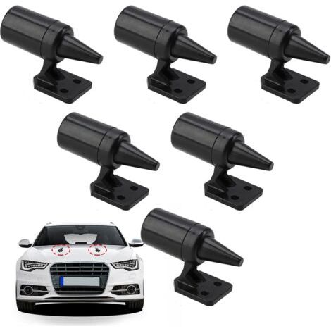 6 PCS Sifflet de Cerf Voiture, Sifflets à Ultrason Autocollants pour Véhicules, Aifflet d'Alerte de Animaux Sauvages de la Route, Dispositifs anti Cerfs Sangliers pour Voiture Moto Camion (1/5)