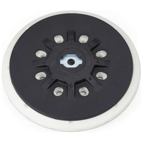 QORVA-Plateau de ponçage 150 mm avec aspiration des poussières - Filetage de connexion M8 - remplacement pour plateau de ponçage Festool, compatible avec ponceuse excentrique 150 mm, Bosch, Makita etc