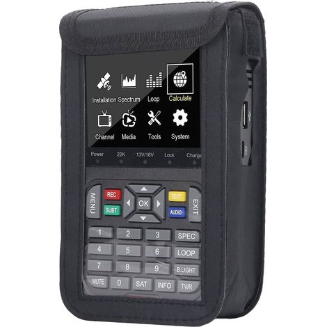 Détecteur de satellites numérique portable avec écran LCD et batterie intégrée (1/5)