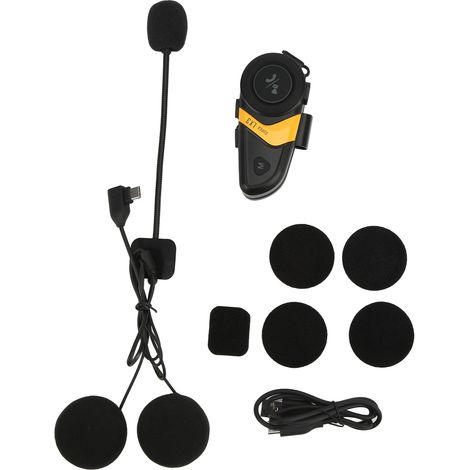 Casque Moto Bluetooth 5.0 Étanche Mains Libres Micro Casque Audio sans Fil Appel Clair Anti-Parasite pour Conduite Sécurisée (1/5)