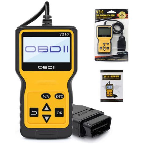 Outils Diagnostic Auto Lecteur Code Défaut Voiture, Scanner Appareil Boitier Diagnostic d'Erreur pour Tester Les Systèmes de Moteur pour Voitures à Essence (1/5)
