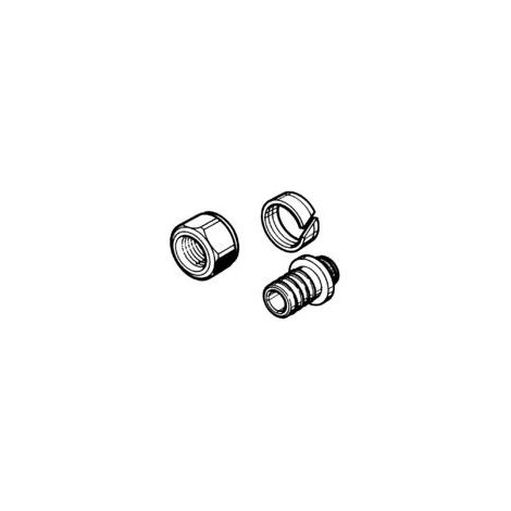 Rehau Śrubunek zaciskowy raccord nickel 17 mm 3/4" (1/2)