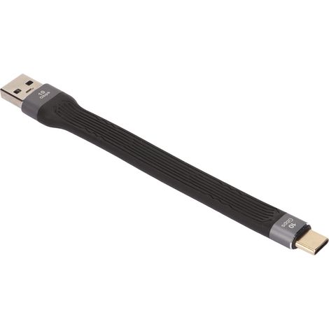Câble USB mâle vers USB type C mâle 10 Gbit/s haute vitesse USB 3.0 Gen2 adaptateur chargeur câble court USB type C vers USB A (1/4)