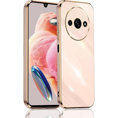 Custodia per Xiaomi Redmi A3, Glamour CamShield, rosa oro rosa (1/5)