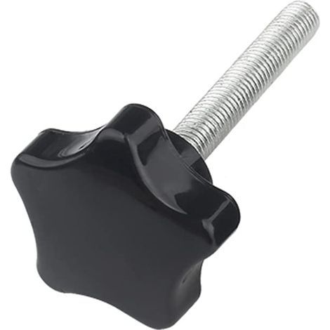 4 pièces M10 x 100mm Star Vis moletée de la poignée du bouton de serrage Diamètre de la tête 38 mm Boutons Écrou Vis Remplacement du fil Poignée de machine Vis à métaux (1/5)
