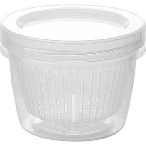 Boîtes de rangement de cuisine, petit panier d'égouttage, boîte de rangement hermétique pour réfrigérateur avec couvercle (1/5)