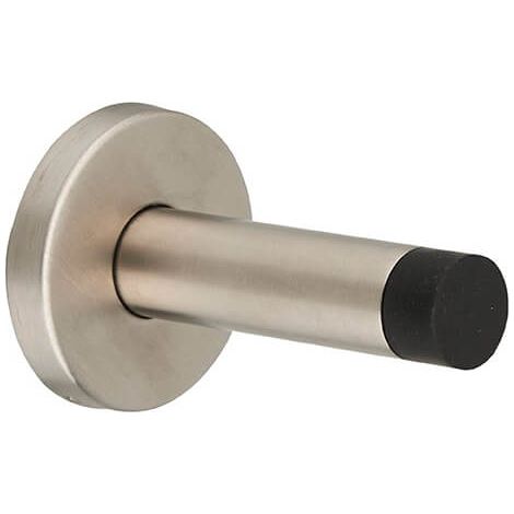 Fermaporta a muro, montaggio a parete, acciaio inox satinato, Ø53x82mm - THIRARD