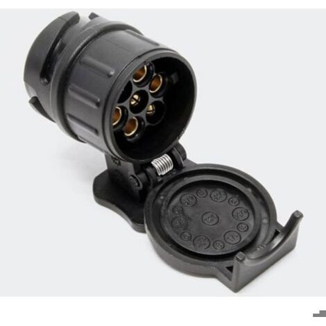 Adaptateur Prise attelage remorque 13 vers 7 pôles 12V 50A pour Véhicules (1/4)