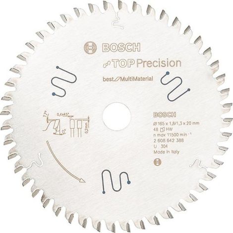 Lame de scie circulaire multi material 165 x 20 x 1,8 mm 48 (1/2)