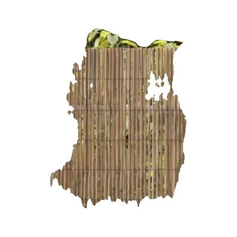 Clôture de jardin, matériau en roseau naturel, 400 cm x 100 cm, type décoratif, facile à installer, adapté aux espaces extérieurs (1/5)