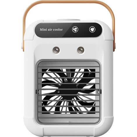 Ventilateur Climatiseur Portable - Petit Ventilateur Brumisation USB Bureau Refroidissement Rapide-KZQ (1/4)