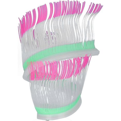 Décorations d'aquarium : anémone de mer, plante artificielle lumineuse en silicone, rose (1/5)
