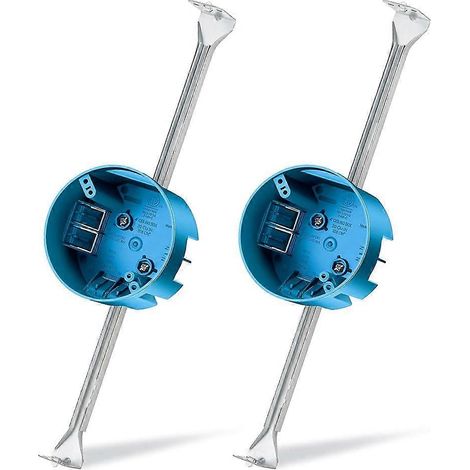 2 pièces ventilateur de plafond brace électrique boîte 14 25 à 22 5 pouces réglable et support bar bracket bleu