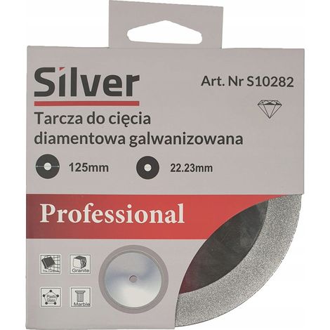 Disco diamantato per l'affilatura di elettrodi di carburo 125 mm (1/2)