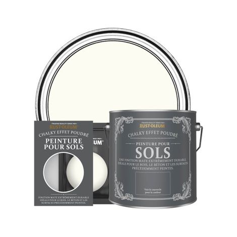 Peinture pour Sols Chalky - Blanc Antique (1/3)