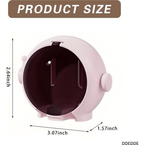 Étagère murale rose pour salle de bain, sans perçage, pouvant accueillir des brosses à dents électriques pour enfants ou (1/5)