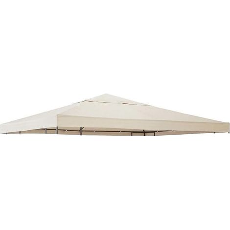Housse De Rechange Pour Auvent - Toile De Tonnelle 300D Impermeable - 300x300 Cm - Pour Veranda Terrasse Jardin - 1 Piece (1/4)