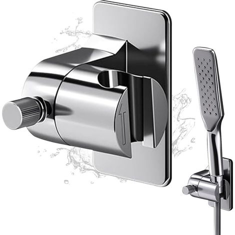 Support Pommeau de Douche, Support de Pommeau de Douche, Support Douche Ventouse 360°,Support Douchette Réglable Support de Douche Sans Percage Universel pour Baignoire et Douche (1/4)