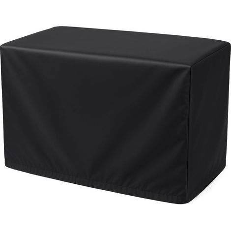 Black Outdoor Air Conditioner Cover, Waterproof 420D Oxford Fabric Air Conditioner Cover, Dustproof, Snowproof, Sun Protection (1/5)