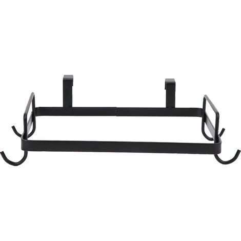 Support mural pour sacs poubelles - Rack de rangement cuisine noir - Accessoire de cuisine (1/5)