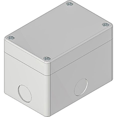 Boîtier de bouton-poussoir, couleur Gris en ABS, diamètre: 22mm ( Prix pour 1 ) (1/2)