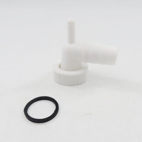 Kit d'accessoires pour raccord de tuyau d'arrivée d'eau d'essoreuse à laver, bouchon à écrou blanc de 30 mm avec rondelle