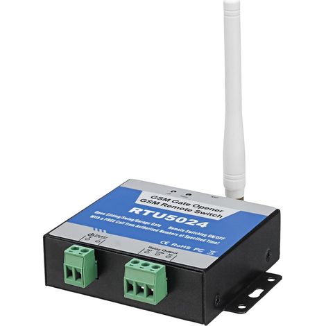 RTU5024 GSM Ouvre la Porte Relais commutateur sans Fil à Distance Commande de Porte d'accès Longue antenne Appel Gratuit 850/900/1800 / 1900MHz Ouvre-Porte(No Battery and Charge) (1/5)