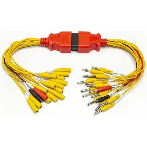 Connettore OBD2 universale per auto, 16 pin, maschio e femmina, strumento di diagnosi guasti, spazzola, cavo di diagnosi ECU. (1/2)