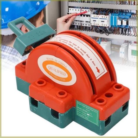 1 Interrupteur de déconnexion DPDT 32A 220V en laiton et ABS pour disjoncteur et générateur (1/4)