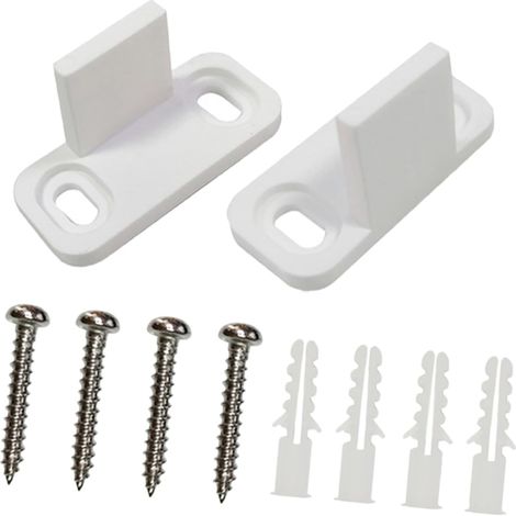2 pièces guide de sol pour porte de grange coulissante, acier (1/5)