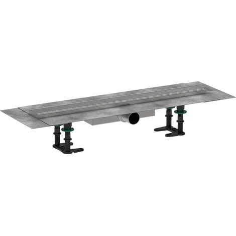 Hansgrohe RainDrain Compact - Canaleta de ducha 60 cm, con rejilla, acero inoxidable cepillado 56162800 (1/2)