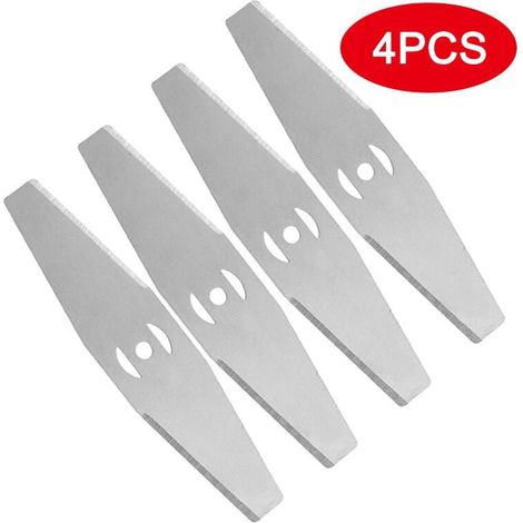 4 Pcs Remplacement des Têtes de Lame de Coupe-Herbe Tondeuse à Gazon Lames de Débroussailleuse Têtes de Lame De Désherbant, Lame à Dents et Lame en Acier Inoxydable et Lame en Plastique (1/4)