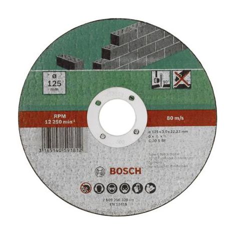Bosch Trennscheibe gerade Stein D= 115 mm - 2609256328 (1/2)
