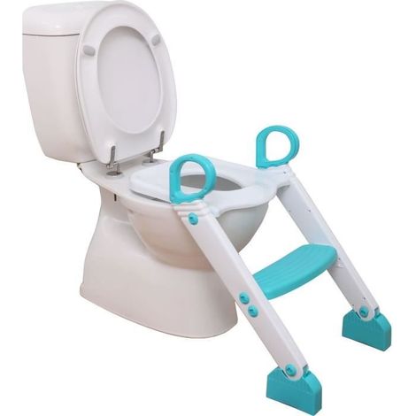 Réducteur de WC - DREAMBABY - STEP-UP - Siege d'apprentissage de la propreté - 2 étages réglables - Aqua (1/5)