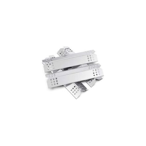 Lot de 4 38.1CM Diffuseur Chaleur Universels,Pièces de Rechange Universal Flavorizer Bar,Compatible avec la Plupart des modèles de Gril à gaz,Plaques chauffantes pour Barbecuer(Acier inoxydable) (1/5)
