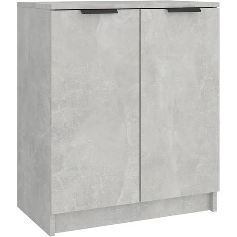 Maison Exclusive - Scarpiera Grigio Cemento 59x35x70 cm in Legno Multistrato