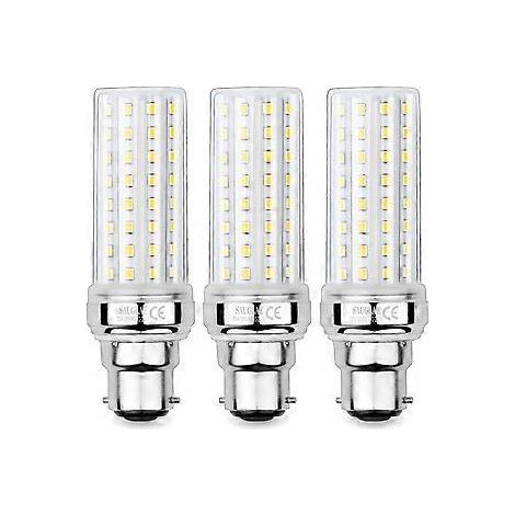 20-W-LED-Maiskolbenlampen, entspricht einer 150-W-Glühbirne, 2300 lm, 3000 K warmweiß, B22-Bajonettfassung, 3 Stück