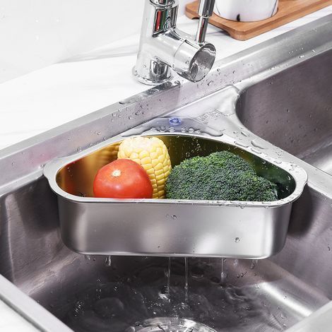 Cesta escurridora multifuncional para cocina, práctico colador para fregadero – (1/4)