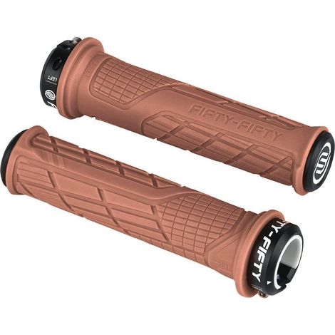Fahrradgriffe MTB aus Gummi, rutschfest, Single Lock-on, braun (1/5)
