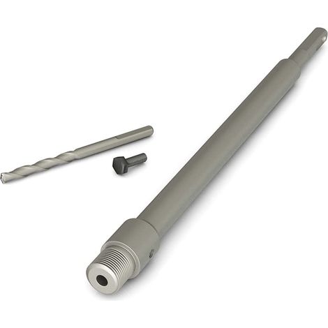 Adaptateur SDS Plus 500mm + Foret de Centrage, pour Scie à Cloche Trépan Couronne Carotteuse