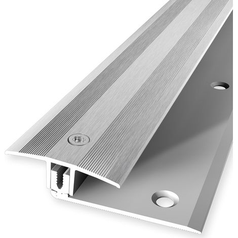 PROVISTON Ausgleichsprofil flexibel Parkettprofil Breite: 37 mm Höhenausgleich: 7 - 17 mm Länge: 1000 mm Aluminiumprofil Silber 1 Stück (1/5)