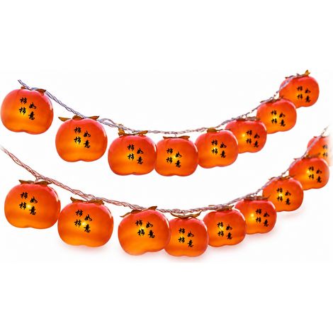Guirlande Lumineuse LED en Forme de Kaki, 40 LED USB à Lumière Fixe, Étanche pour Extérieur et Nouvel An Chinois (1/5)