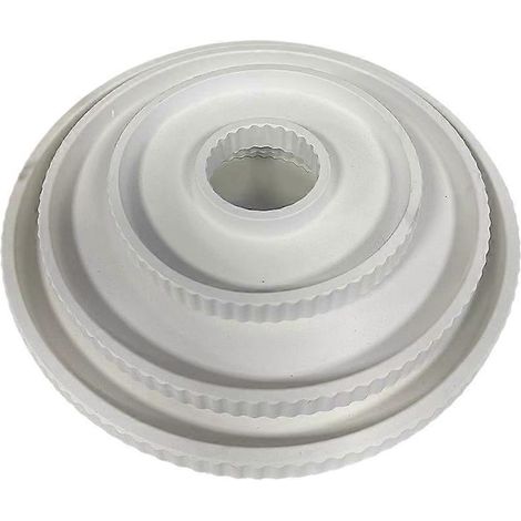 Moule en silicone à motifs à rayuresmoule rond en silicone pour bétonblanc décoratif (1/5)