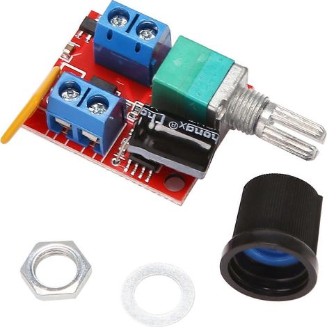 Mini-Gleichstrommotor-PWM-Drehzahlregler 3/6/12/24/35 VDC 90 W 5 A LED-Dimmer