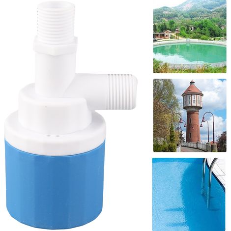 Vanne à flotteur intégrée 1/2" pour château d'eau/réservoir, avec contrôle automatique du niveau d'eau et de l'arrêt/remplissage. (1/5)