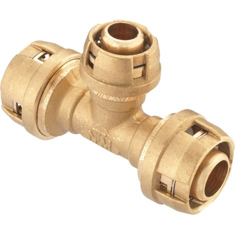 Cornat Steck-T-Stück komplett ø 26 mm ø 20 mm Messing Heizkörperventile