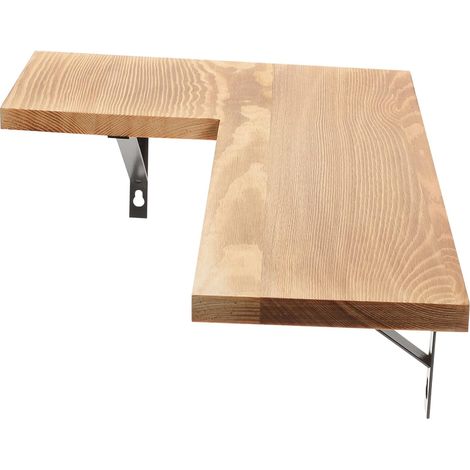 Étagère Angle de Pin pour Rangement Gain de Place Étagère Murale Décorative pour Salle de Bain Chambre Cuisine Plus (1/5)